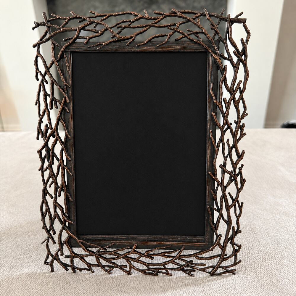 Prinz 5x7 Picture Frame Metal Branch Twig Design Brown Rustic Nature Decor